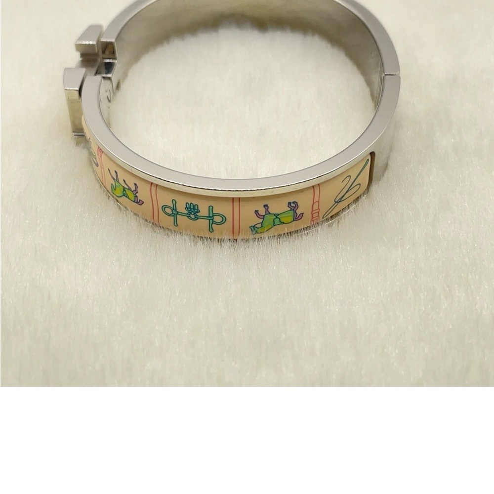 Authentic Hermes Click-Clack Pm Patch Pannacotta … - image 6